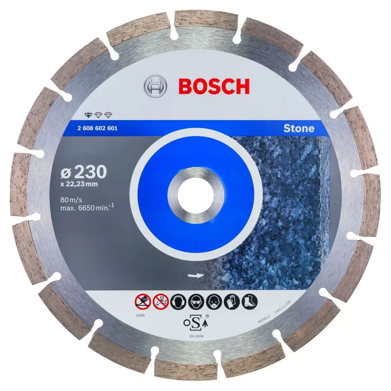 Диск отрезной алмазный Bosch Professional for Stone 230x2.3x22.2мм 2608602601