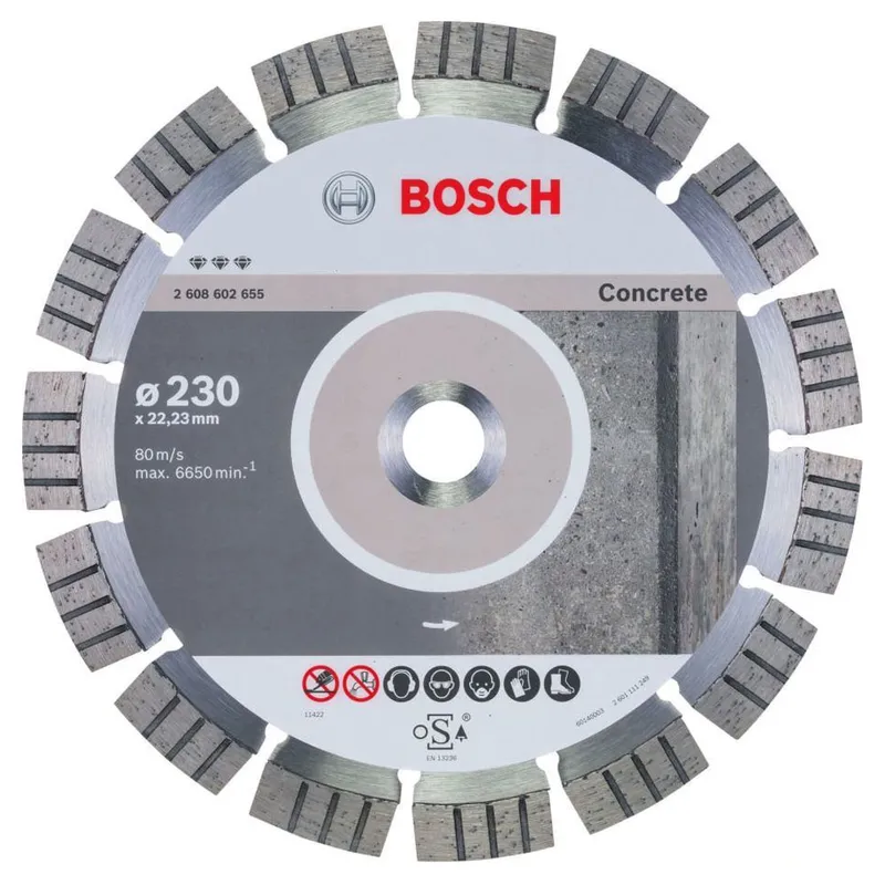 Диск отрезной алмазный Bosch Best for Concrete 230x2.4x22.2мм 2608602655