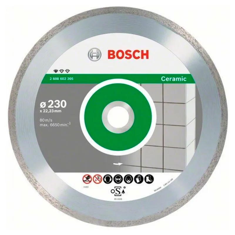 Алмазный диск Bosch Standard for Ceramic 230х22.23мм 10шт. 2608603234