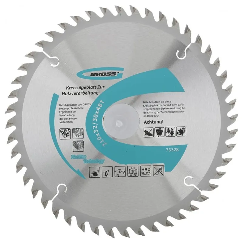 Диск пильный по дереву GROSS 210х32/30х48T 73328