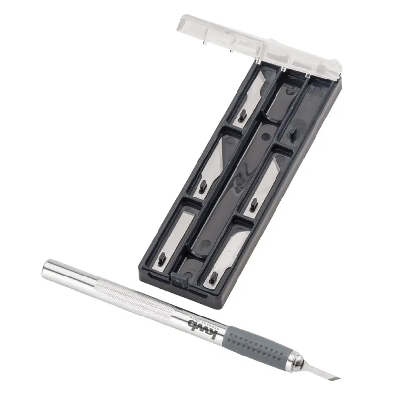 Нож-скальпель KWB канцелярский 6 лезвий 14920