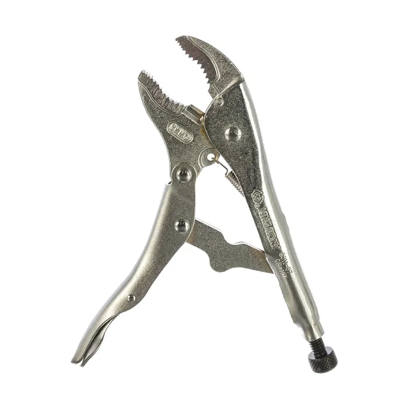 Зажим с фиксатором KING TONY закругленный 180 мм 6011-07