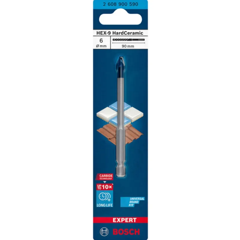 Сверло Bosch Expert HEX-9 Hard Ceramic 6x90 мм 2608900590