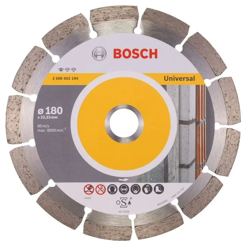 Диск алмазный по бетону Bosch Standard for Universal 180х22.2мм 2608602194
