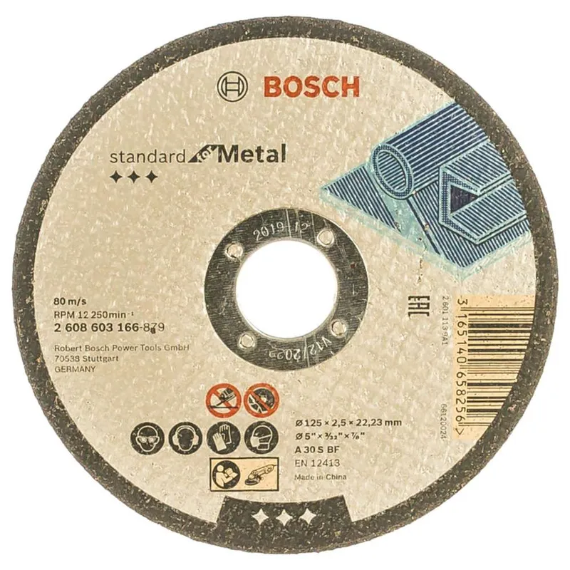 Отрезной круг по металлу Bosch 125х2.5мм 2608603166
