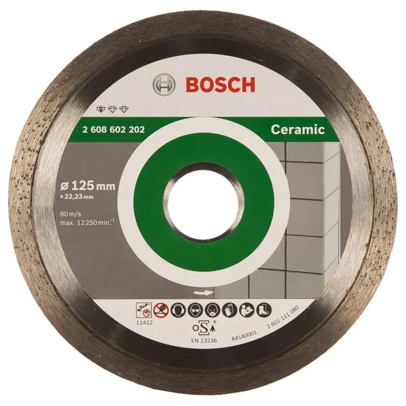 Диск алмазный по плитке Bosch Standart Ceramic 125х22.23мм 10шт. 2608603232