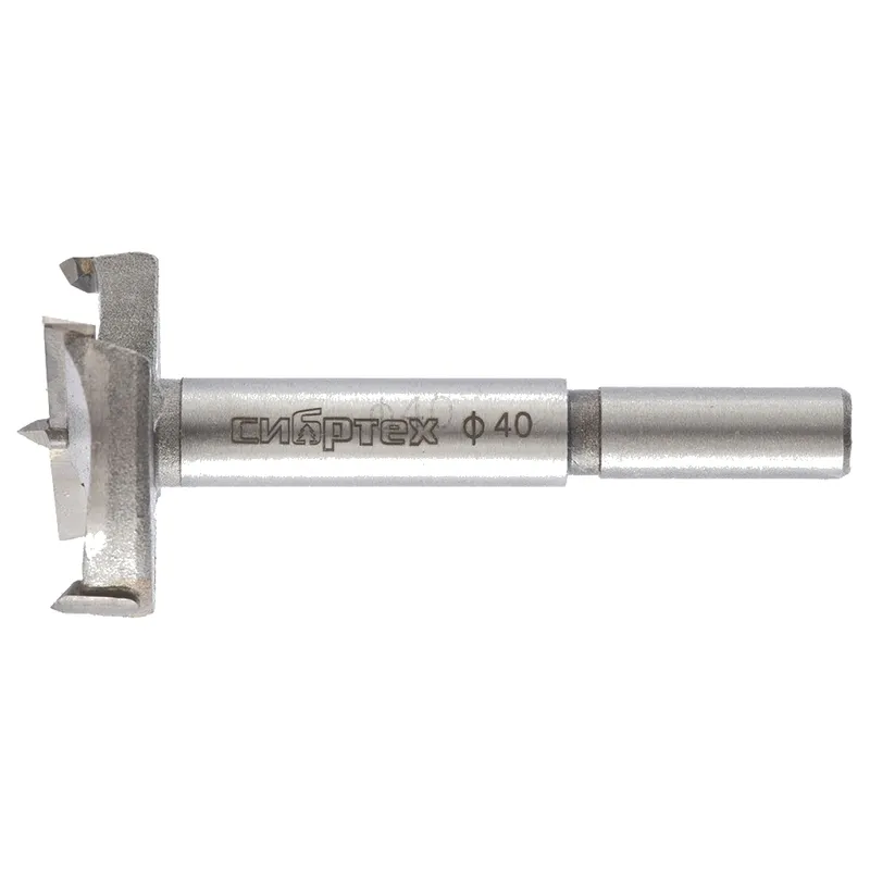 Сверло Форстнера по дереву СИБРТЕХ 40х80мм 704840