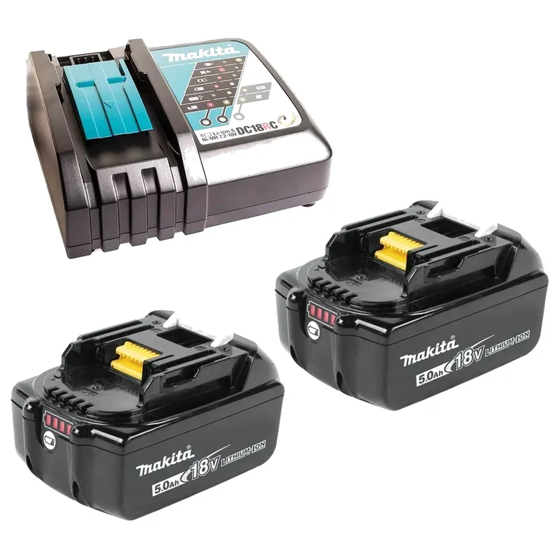 Набор аккумуляторов Makita BL1850B 2шт. + зарядное устройство DC18RC 191L74-5