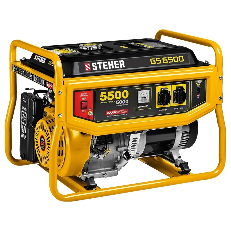 Генератор бензиновый STEHER 5500Вт GS-6500