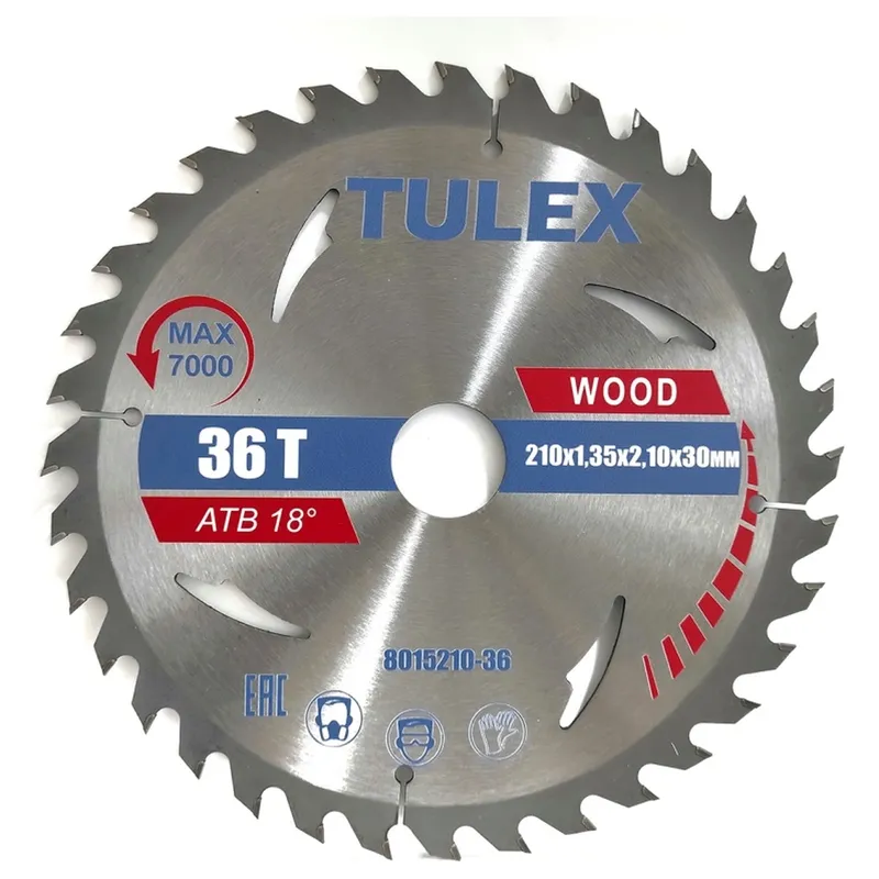 Диск пильный по дереву TULEX 210х30мм 8015210-36