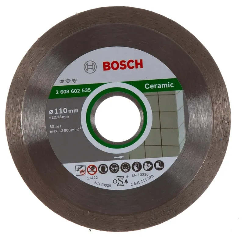 Диск алмазный по керамике Bosch 110*22,23*1,6 2608602535