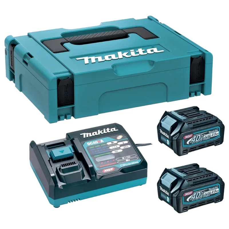 Набор Makita "PSK MKP1G001" XGT 2x2.5Ач + DC40RA + Makpac 1 191J83-2