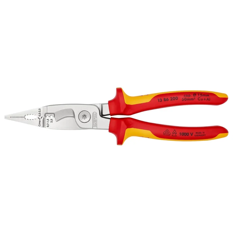 Клещи электромонтажные KNIPEX 0.5-2.5мм² 200мм 1386200SB