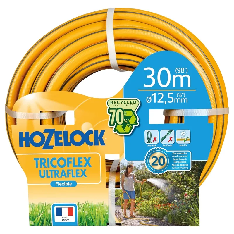 Шланг садовый HoZelock "TRICOFLEX ULTRAFLEX" 30м 12.5мм 117008
