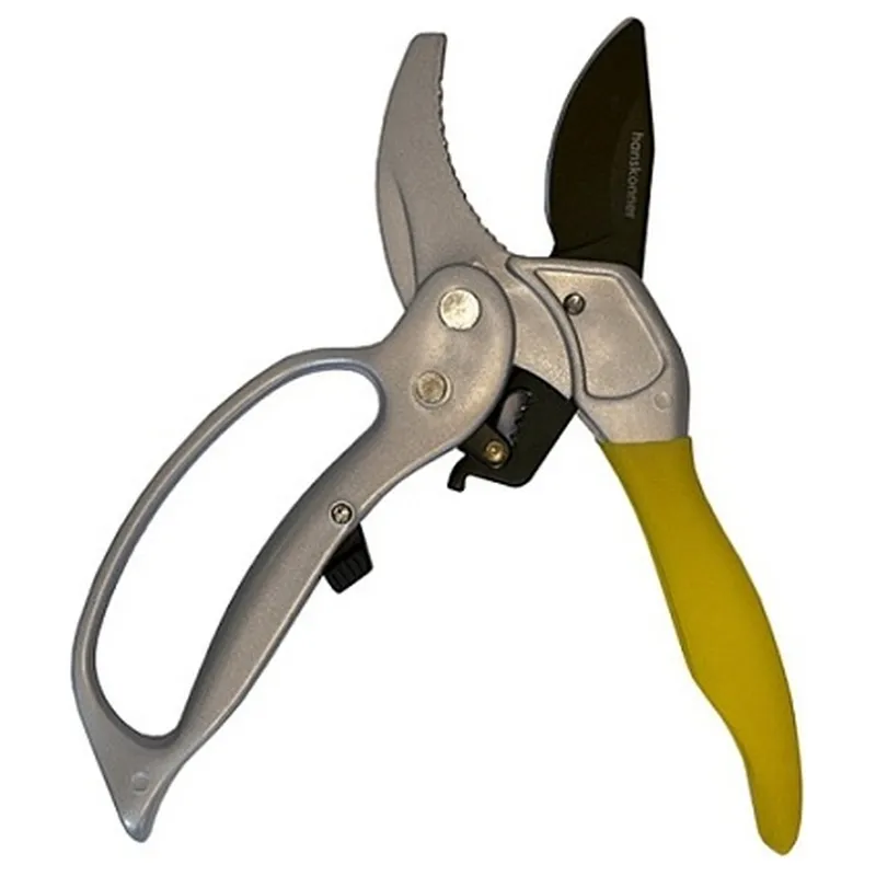 Ручной секатор с храповым механизмом Hanskonner 205мм HK3012-07-20