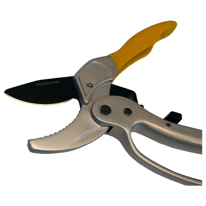 Ручной секатор с храповым механизмом Hanskonner 205мм HK3012-07-20