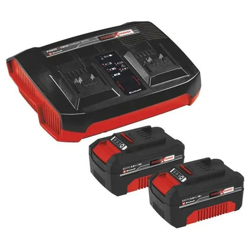 Аккумулятор Einhell PXC 2x 4.0Ah + двойное зарядное устройство Twincharger 4512112