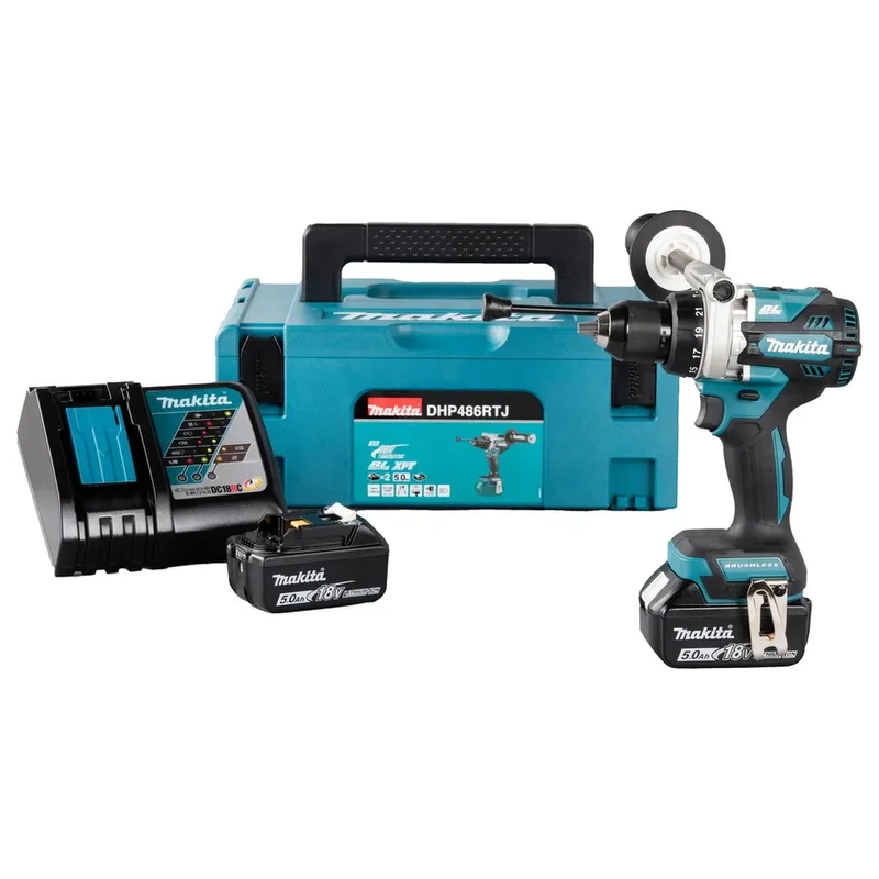 Дрель-шуруповерт ударная Makita DHP486RTJ