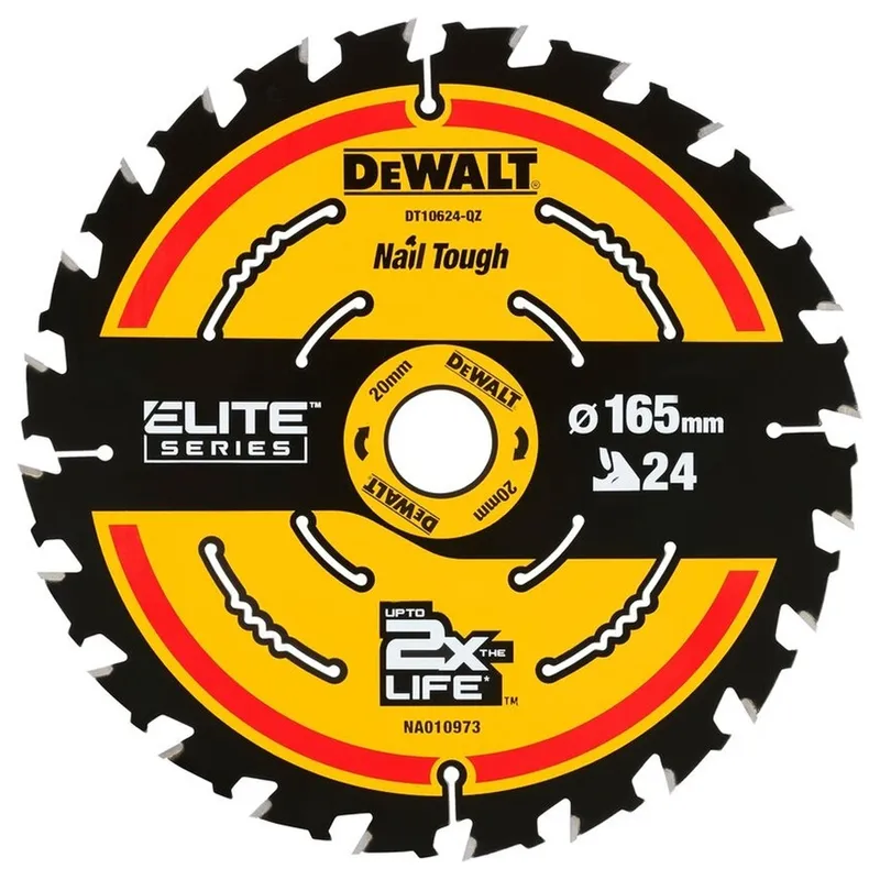 Диск пильный по дереву DeWALT "ELITE EXTREME" 165x20x1.66мм DT10400-QZ