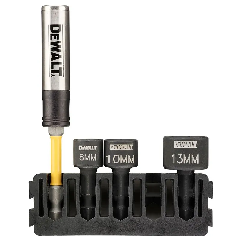 Набор торцевых головок и магнитного битодержателя в кейсе DeWALT 4шт. DT70826-QZ