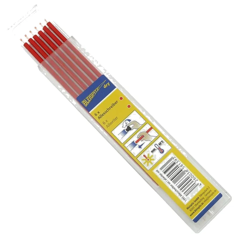 Грифель сменный для карандаша (dry 2in1) красный Bleispitz 2.8мм 6шт. 1393