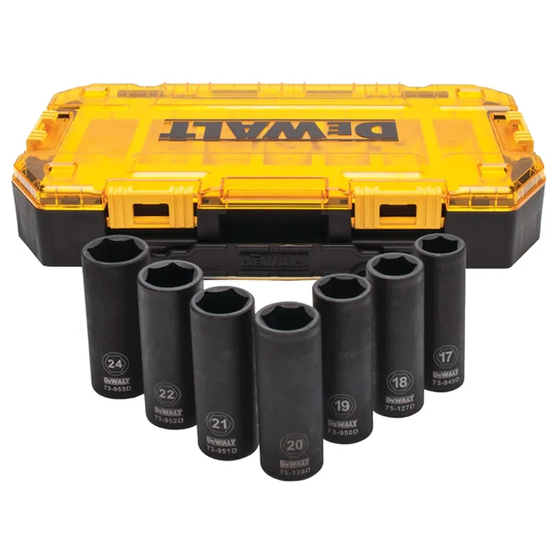 Набор ударных головок DeWALT Deep Impact 1/2" 7шт. DWMT74737-0