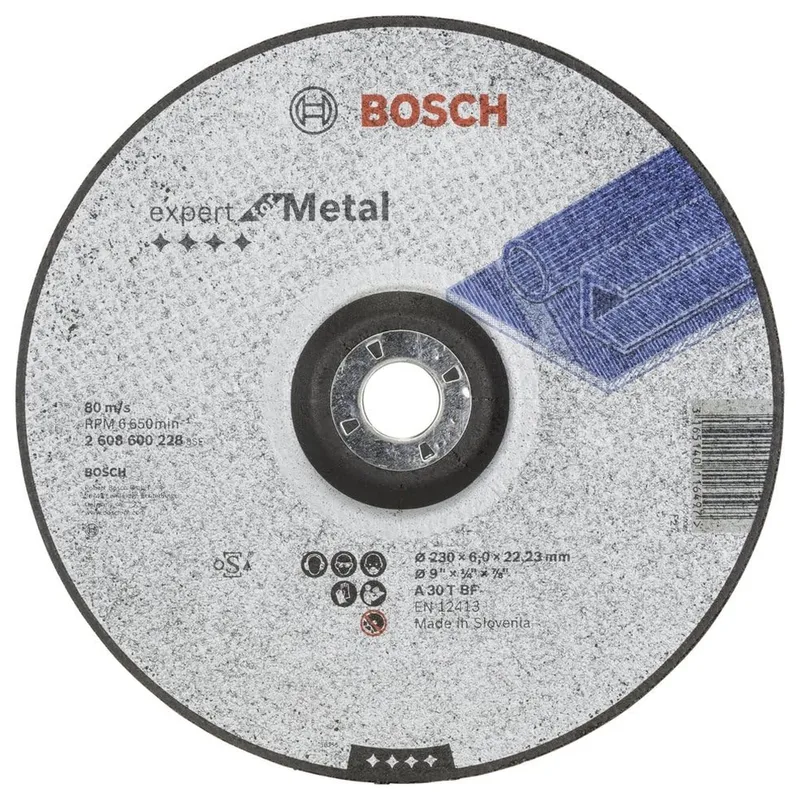 Диск обдирочный по металлу Bosch 230х22.2мм 2608600228