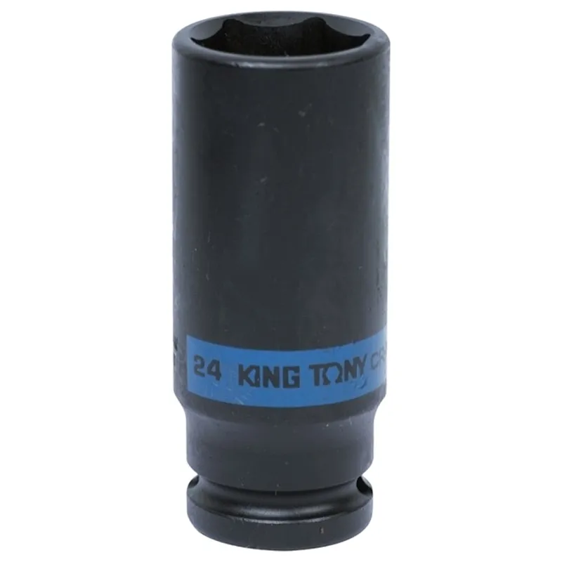 Головка торцевая ударная глубокая шестигранная KING TONY 1/2" 24мм 443524M