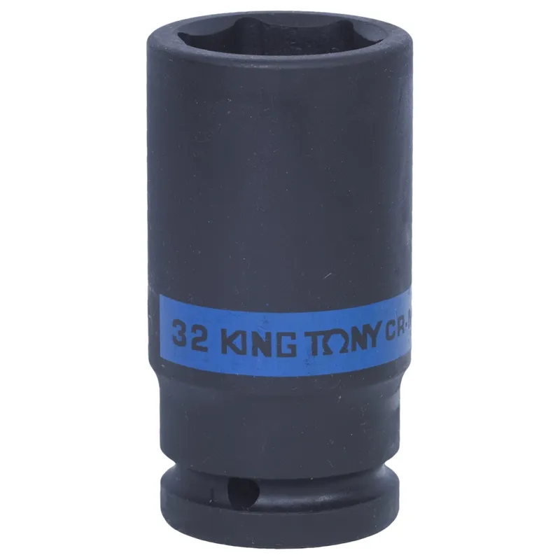 Головка торцевая ударная глубокая шестигранная KING TONY 3/4" 32мм 643532M