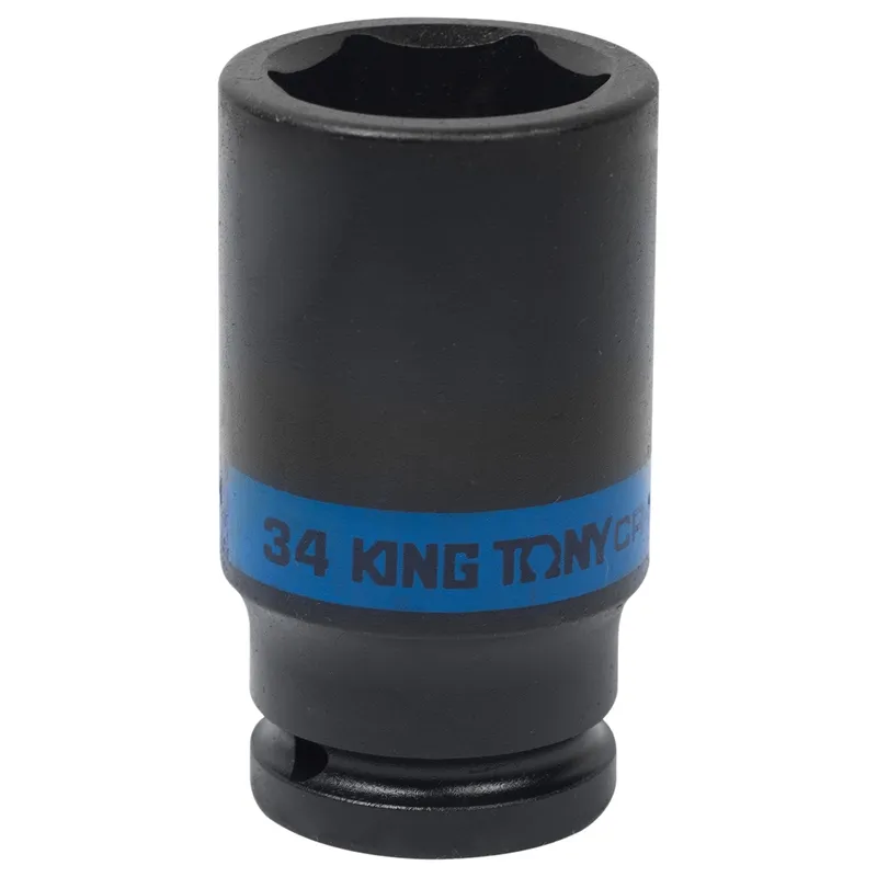 Головка торцевая ударная глубокая шестигранная KING TONY 3/4" 34мм 643534M