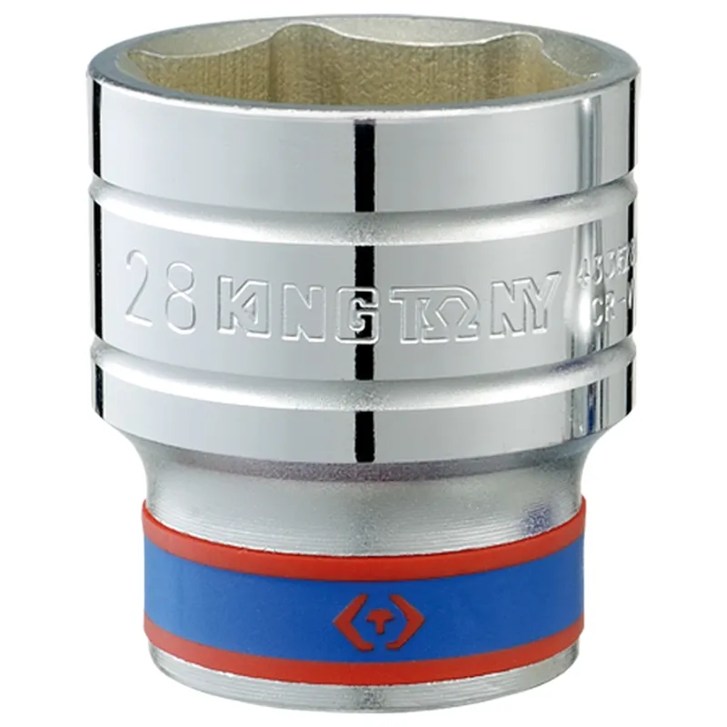 Головка торцевая стандартная шестигранная KING TONY 1/2" 22мм 433522MR