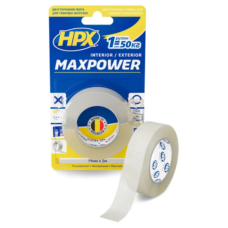 Лента акриловая HPX MAXPOWER 19мм*2м HT1902