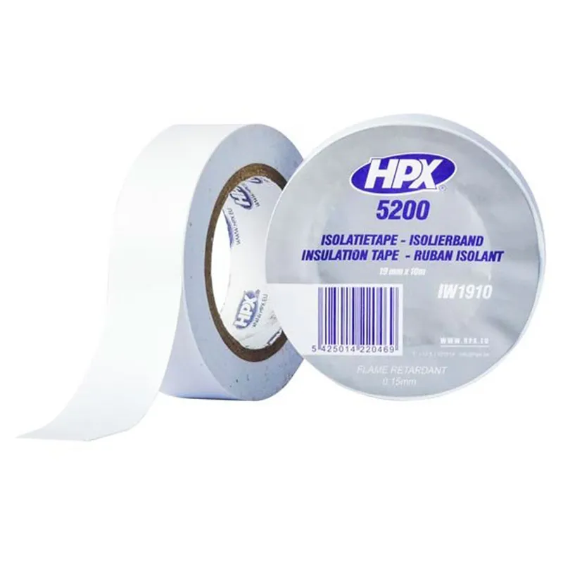 Изолента HPX 52100 19мм*10м белая IW1910