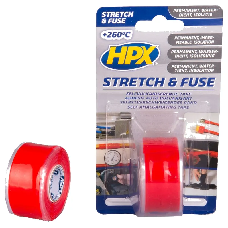 Силиконовая вулканизирующая лента HPX STRETCH & FUSE 25мм*3м красная SO2503
