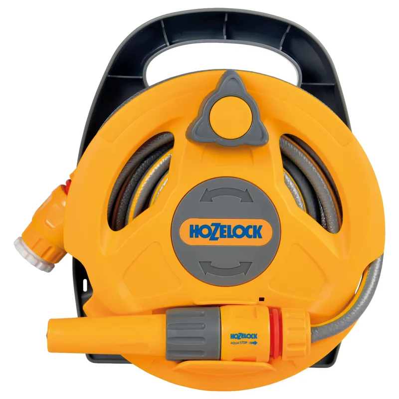 Катушка Micro HoZelock 2427 Click&Go со шлангом 10м и комплектом фитингов 24270000