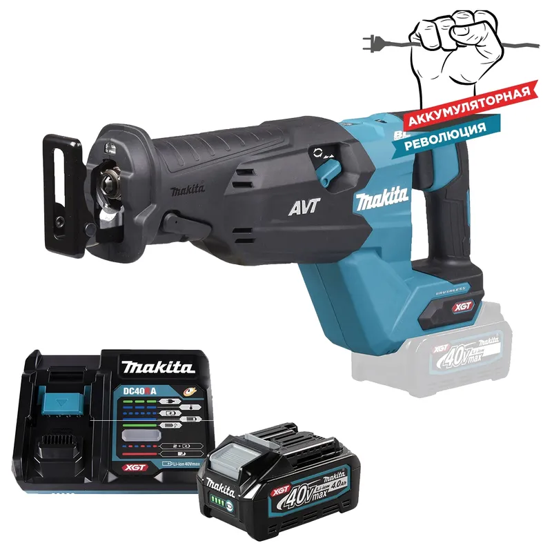 Аккумуляторная сабельная пила Makita "XGT" JR002GZM101