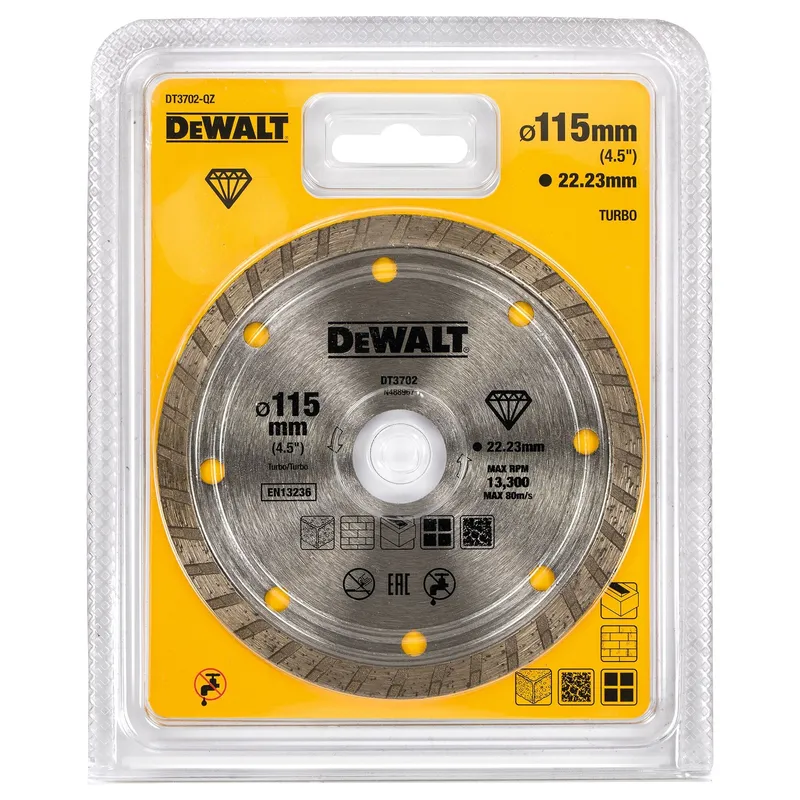 Диск отрезной алмазный универсальный DeWALT 115х2.1х22.23мм DT3702-QZ