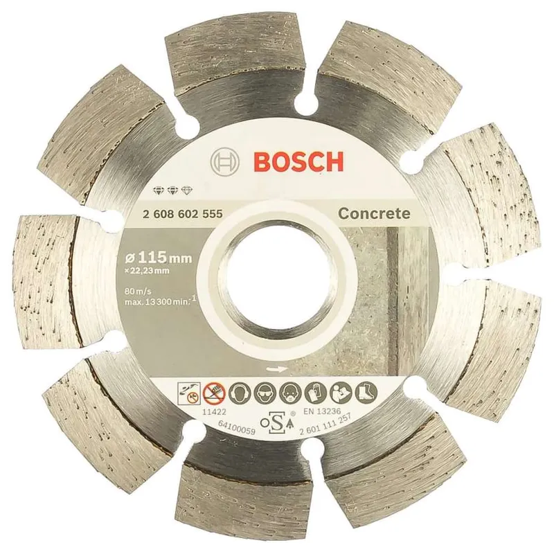 Диск алмазный отрезной для УШМ Bosch Expert for Concrete 115х22.2мм 2608602555