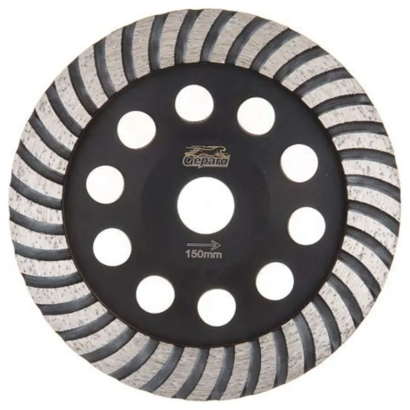 Чашка алмазная шлифовальная GEPARD Turbo 150x22.2мм GP0806-150