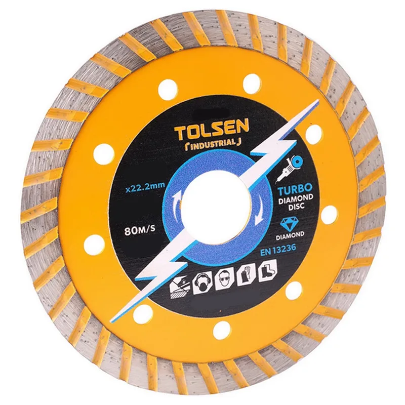 Диск алмазный отрезной турбированный TOLSEN 180x22.2мм 76745