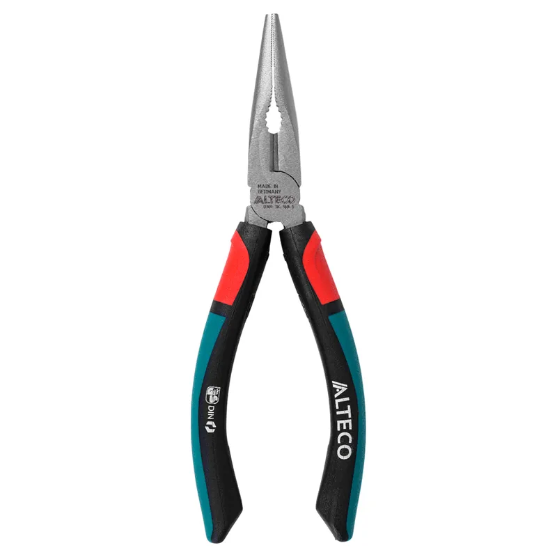 Длинногубцы угловые 160 мм, 3К рукоятка ALTECO Industrial 0304-3K-160-X