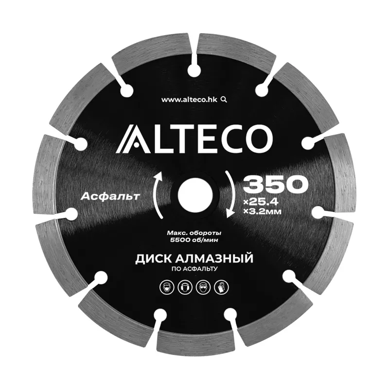 Диск алмазный ALTECO 350x25.4x3.2мм