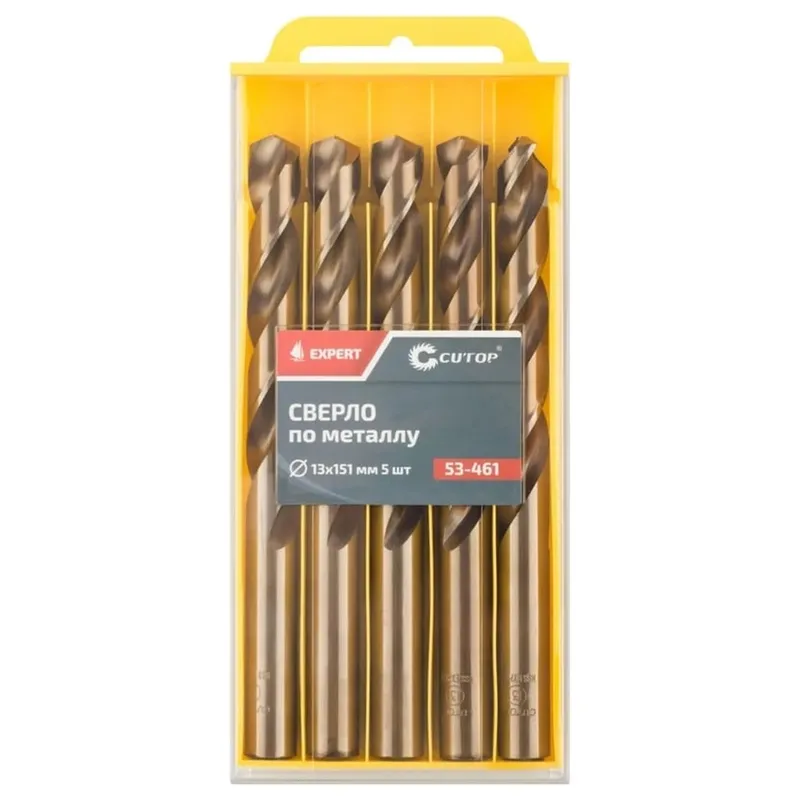 Сверло по металлу Cutop "EXPERT" 13х101х151мм 5шт. 53-461
