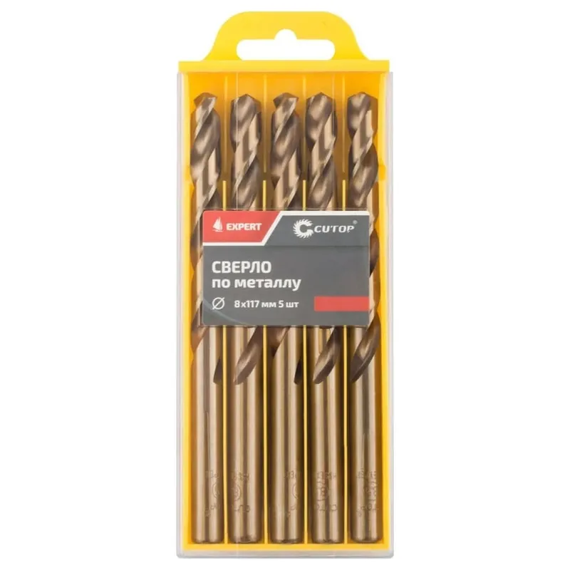 Сверло по металлу Cutop "EXPERT" 8х75х117мм 5шт. 53-489