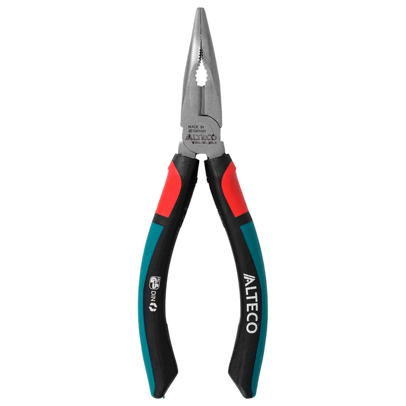 Длинногубцы угловые 160 мм, 3К рукоятка ALTECO Industrial 0304-3K-160-X