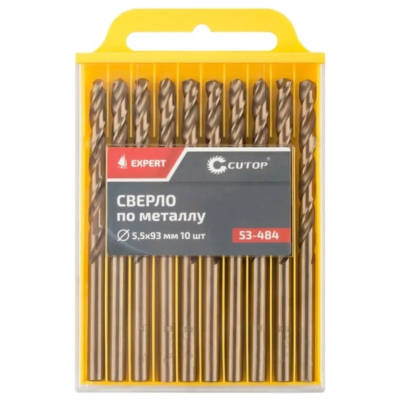 Сверло по металлу Cutop "EXPERT" 5.5х57х93мм 10шт. 53-484