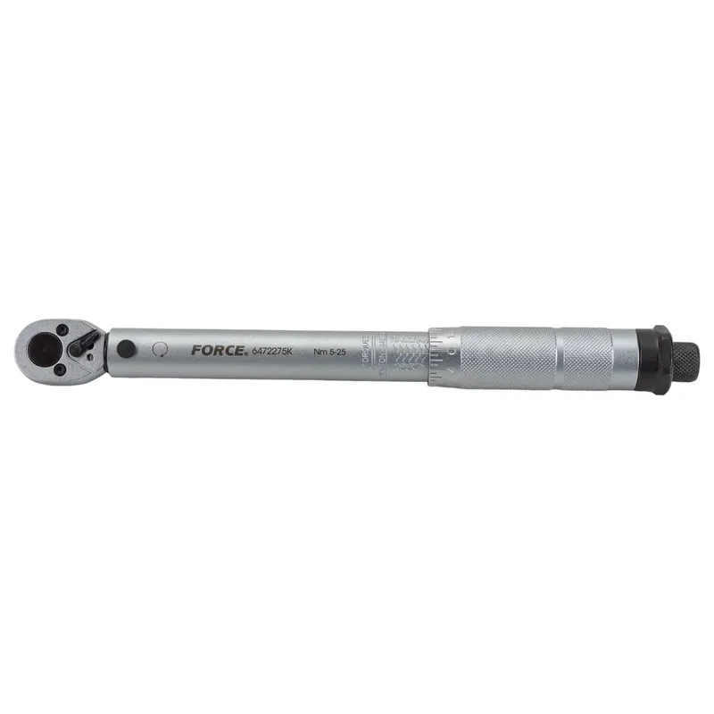 Ключ динамометрический FORCE 1/4" 5-25Н·м 275мм 6472275K