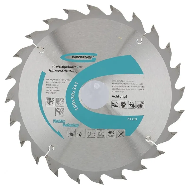 Диск пильный по дереву GROSS 190х30х24T 73318