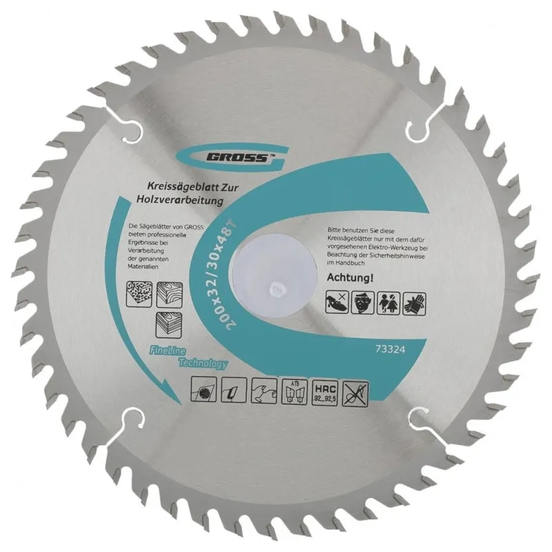Диск пильный по дереву GROSS 200х32/30х48T 73324