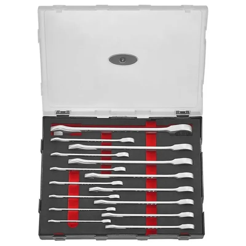 Набор трещоточных рожково-накидных ключей FORCE 15шт. K5156